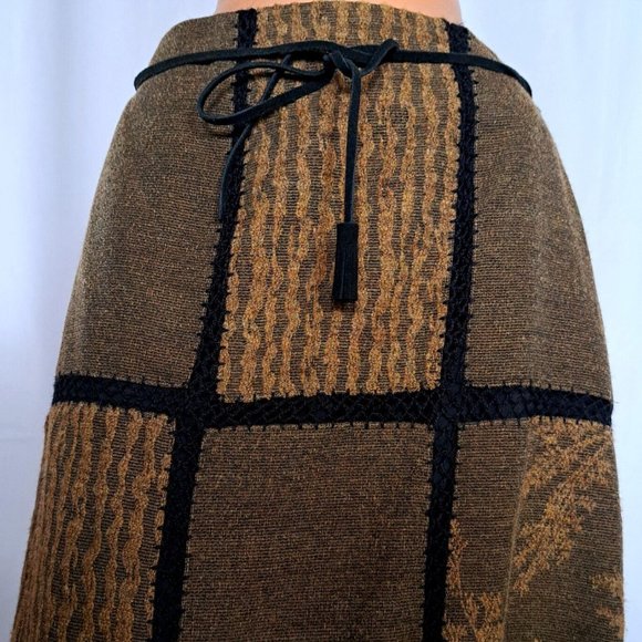 SIMON CHANG womens SKIRT Sz 10 or~ 29 waist PACTHWORK COTTAGE GRANDMA BOHO CHIC - Picture 3 of 9